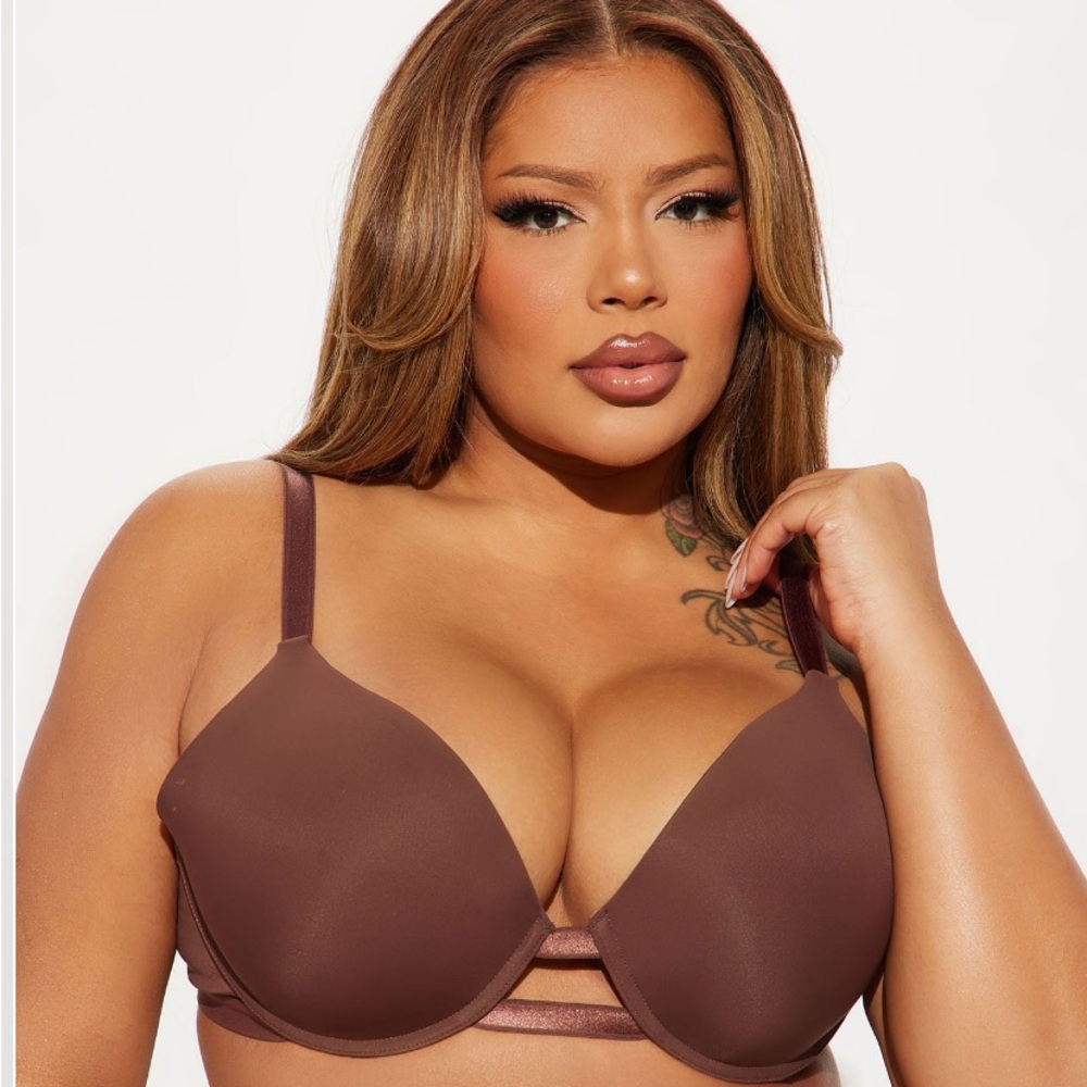 BRAND NEW BROWN PUSH UP BRA